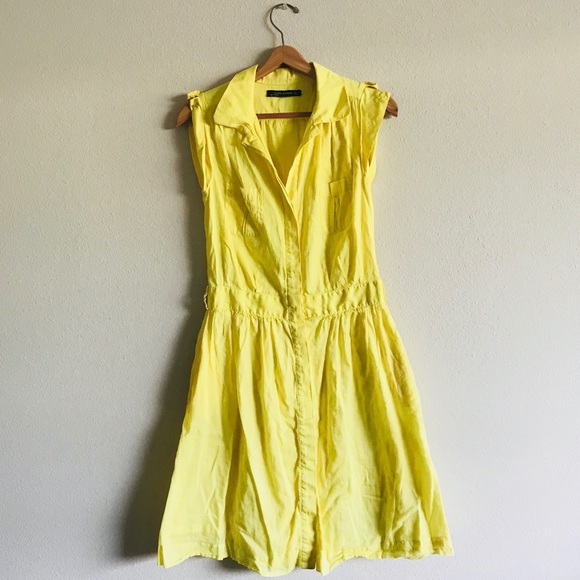 Zara Dresses Zara Yellow Dress Poshmark